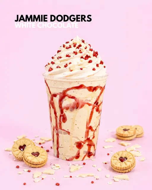 Jammie Dodgers milkshake from Iziwa