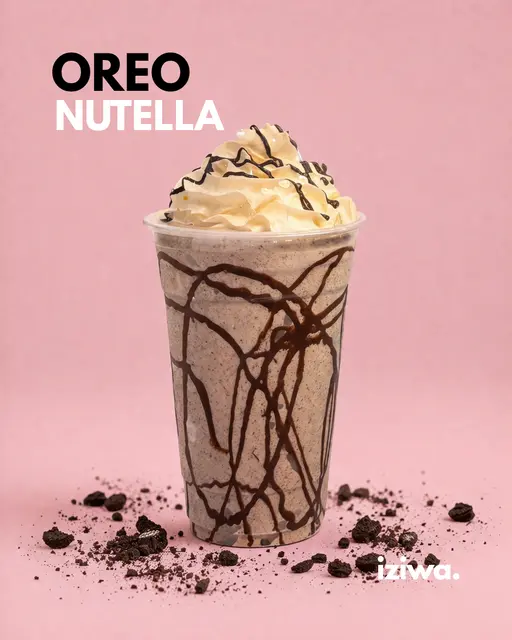 Oreo and Nutella milkshake from Iziwa